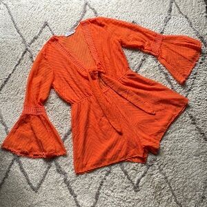 ✨Orange Romper✨